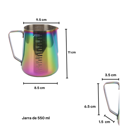 Jarras de Acero Inoxidable para Derretir y Multiusos Tornasol