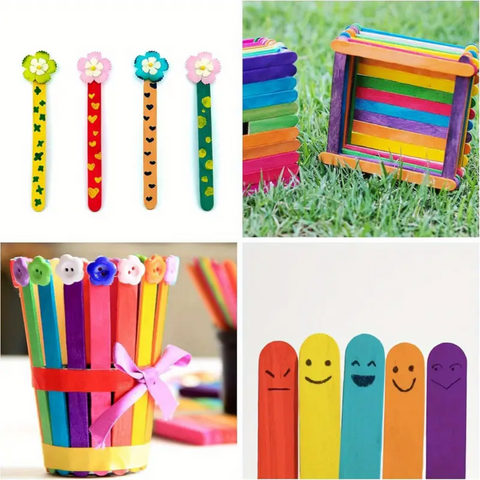 Abatelenguas de Madera de Colores 250 grs.