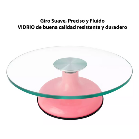 Base Giratoria con Vidrio Templado 31 cm