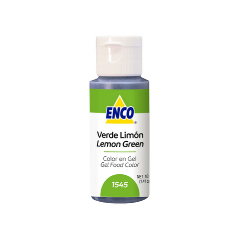 Color en Gel ENCO Verde Limón 40 grs.