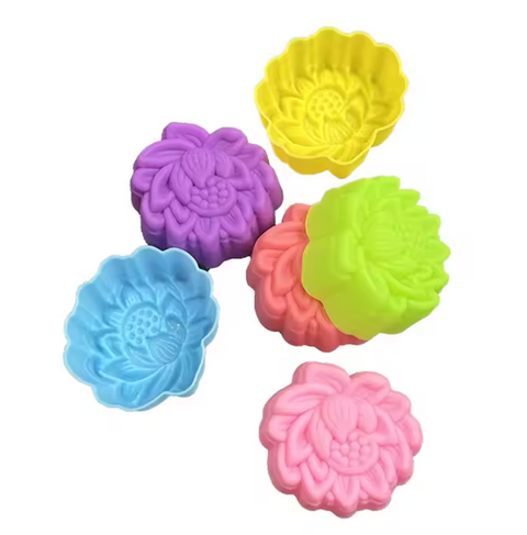 Set Capacillos de Silicón con 12 Flores Individuales para Repostería