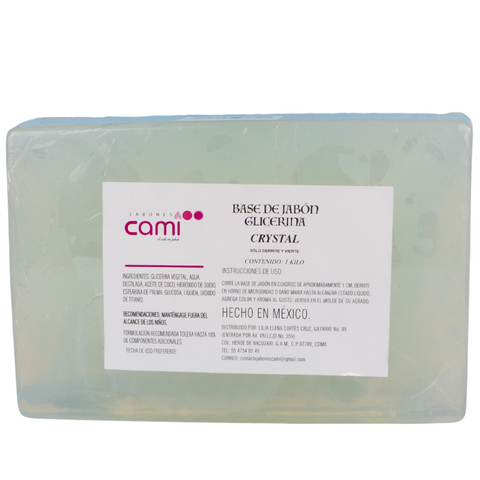 Glicerina Cristal Base para Jabón Barra de 1 kg