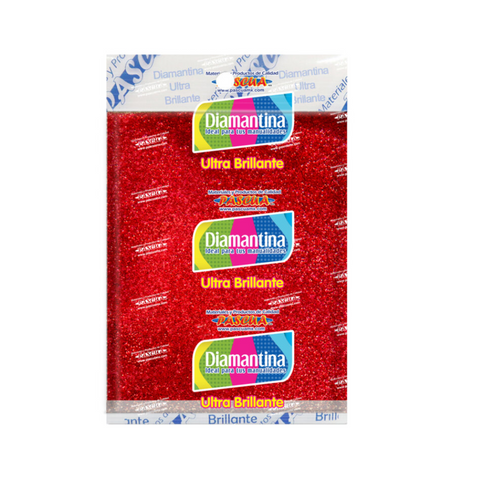 Diamantina Fina Roja Ultra Brillante 50grs