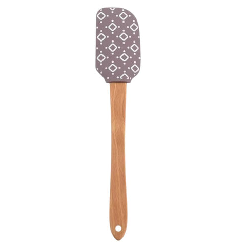Espátula de Silicón Decorativa con Mango de Madera