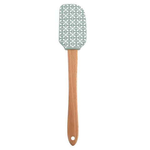 Espátula de Silicón Decorativa con Mango de Madera