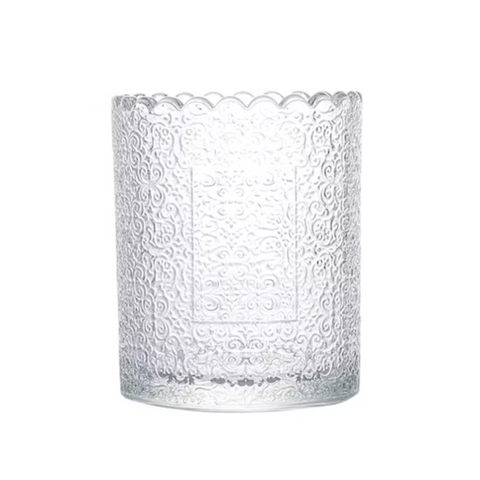 Frasco de Vidrio Decorado para Velas 250 ml