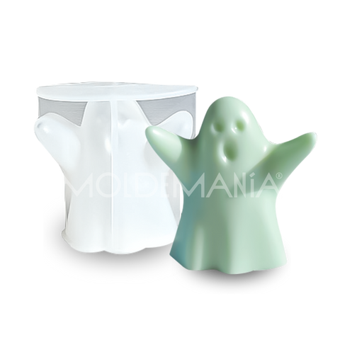 Molde Vela Fantasma Clásico Boo 3D