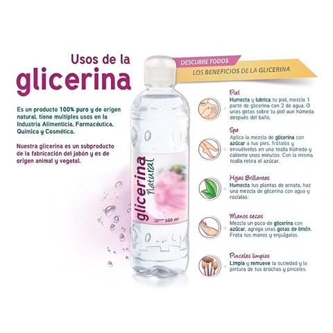 Glicerina Natural 100% Pura 500 mL