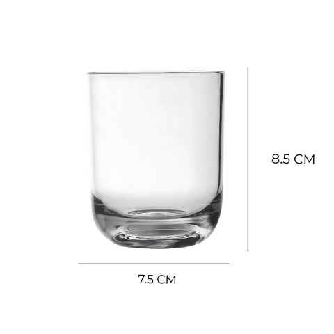 Frasco de Cristal para Vela Sin Tapa Curvo