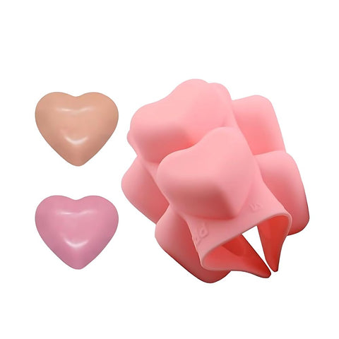 Molde De Silicón corazón 3D 6 cavidades