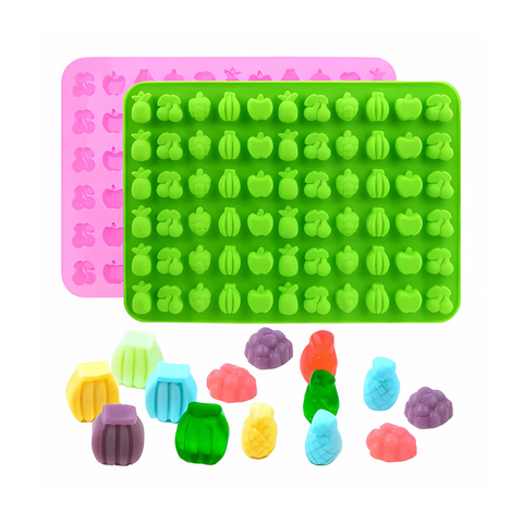 Molde de Silicón Mini Frutas Mix Gomero