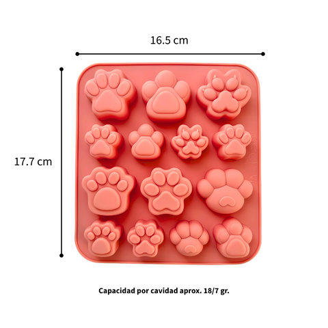 Molde Silicón 14 Huellitas Diferentes