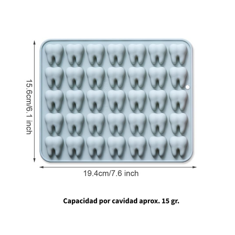 Molde Mini Muelas 35 Cavidades