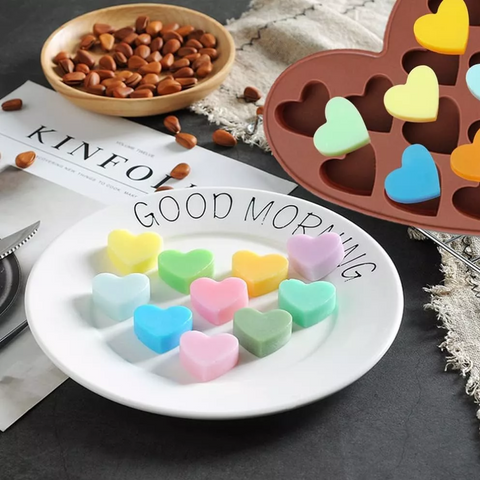 Molde Corazón con 10 Corazoncitos