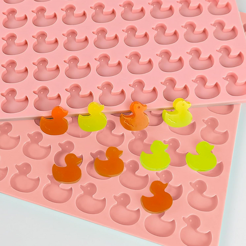 Molde de silicón 96 mini patitos para reposteria
