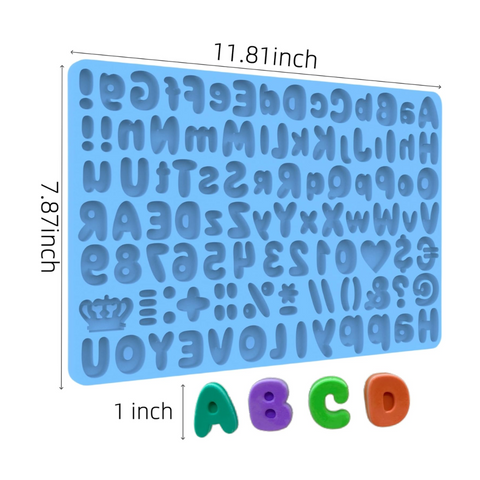 Molde ABC Números 100 Figuras Gran Formato