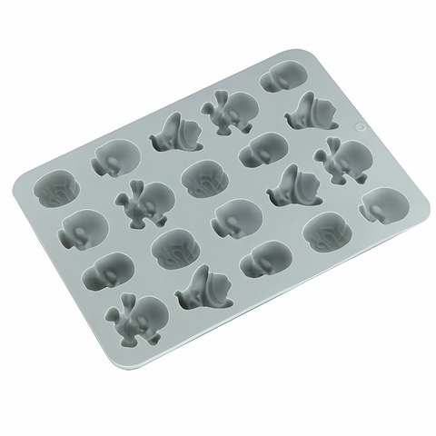 Molde Calaveras Vaqueras y Cerebros 20 Figuras