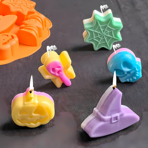 Molde Calabaza Halloween 7 Figuras