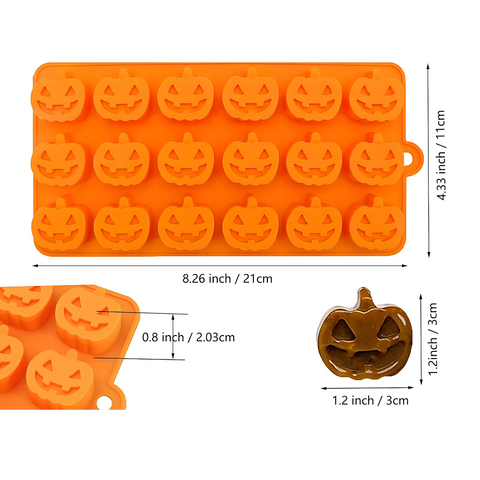 Molde 18 Calabazas para Halloween
