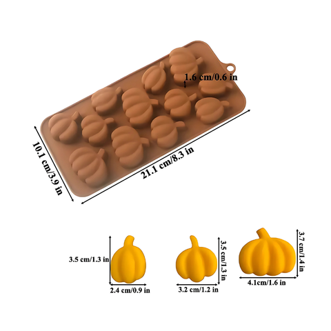 Molde 12 Calabazas Pumpkins Halloween