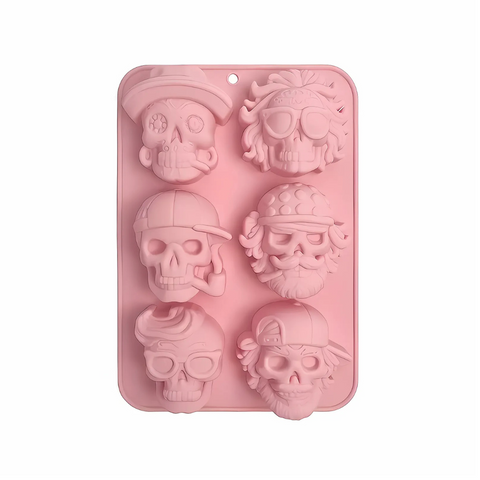 Molde 6 Calacas Piratas