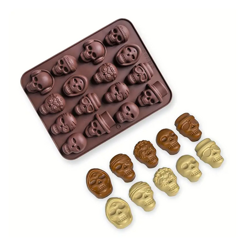 Molde de 16 Calaveras Cool