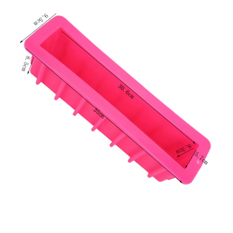 Molde de Silicón Jabonero Rectangular Extra Largo
