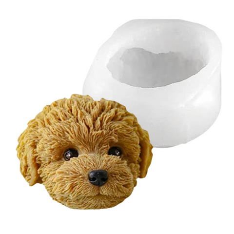 Molde Cabeza Perrito 3D Cachorrito