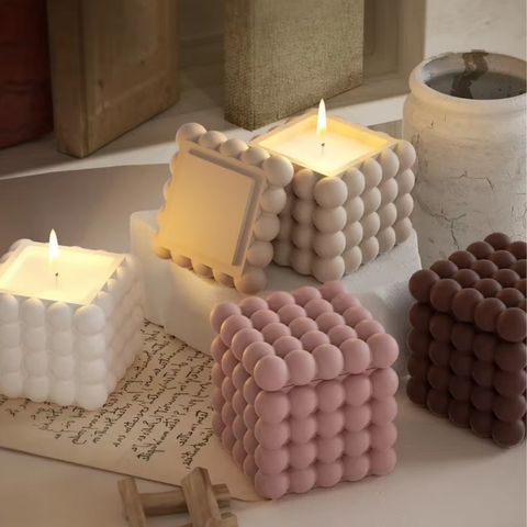 Molde Alhajero Cubo Rubik con Tapa Burbujas