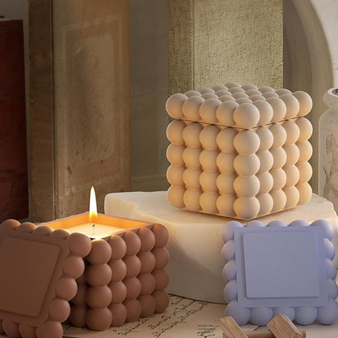 Molde Alhajero Cubo Rubik con Tapa Burbujas
