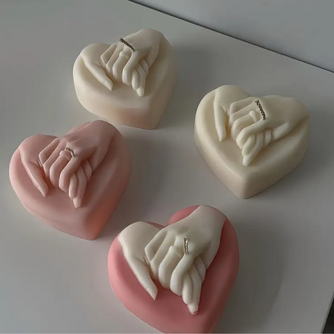 Molde Corazón Compromiso 3D para Vela