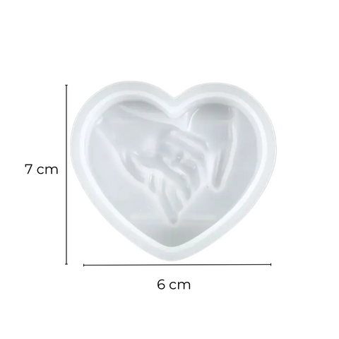 Molde Corazón Compromiso 3D para Vela