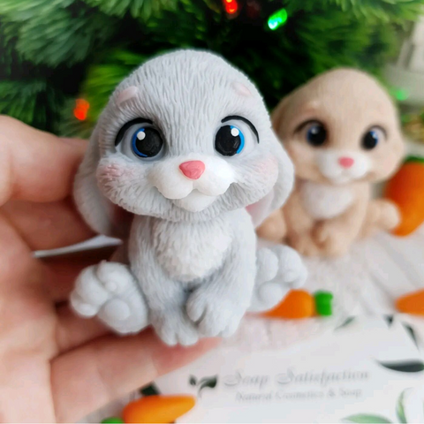 Molde Conejo Ojitos Lindos 3D