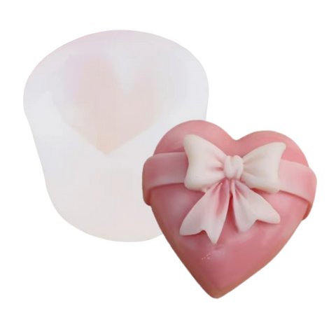 Molde Corazón con Moño 2D