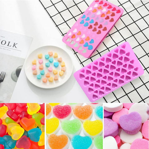 Molde Corazones Mini para Gomitas con 2 Tamaños