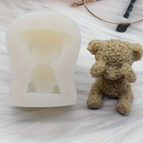 Molde Osito No Veo 3D Oso Peluche
