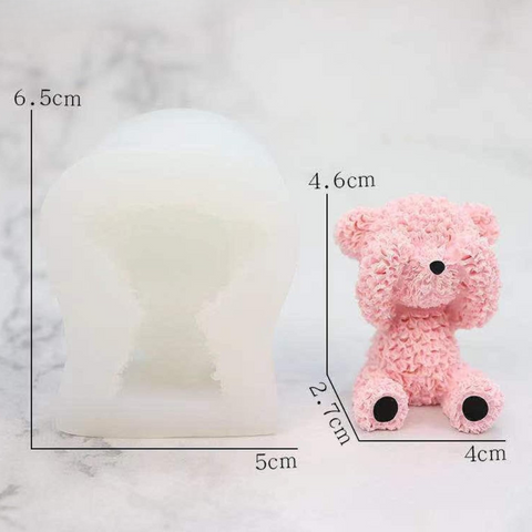 Molde Osito No Veo 3D Oso Peluche