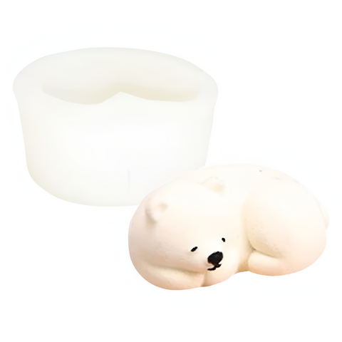 Molde de Oso Polar Dormido 3D