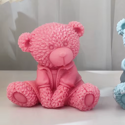 Molde Oso Sentado Grande 3D