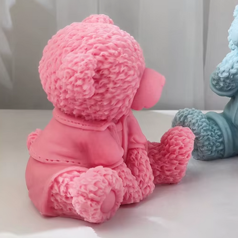 Molde Oso Sentado Grande 3D