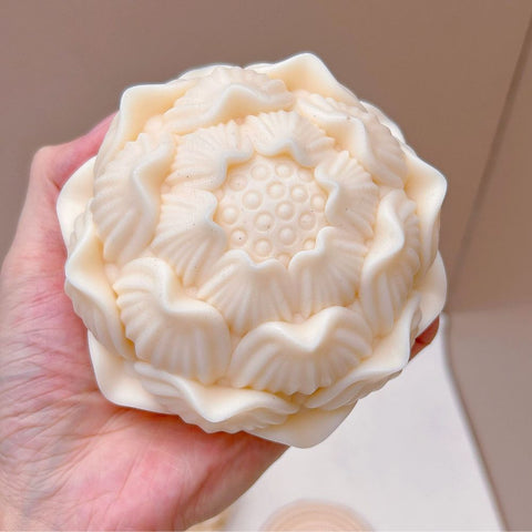 Molde de Silicón Esfera Flor de Loto 3D Grande