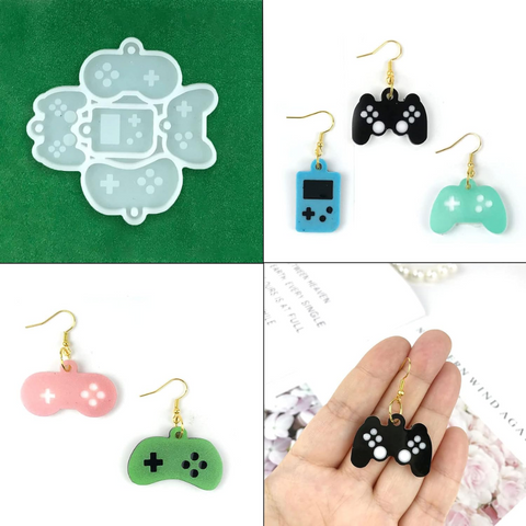 Molde Colgantes Gamer Controles para Resina