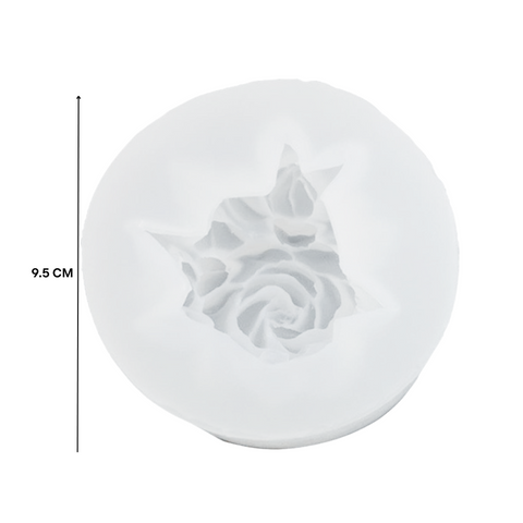 Molde Vela Gardenia con Botón 3D