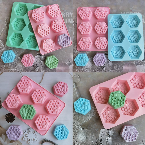 Molde Hexagonal Panal Abejas