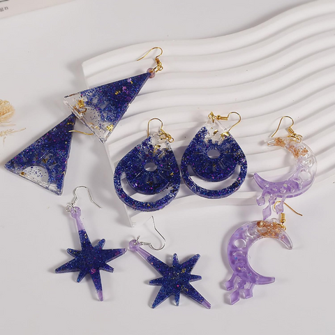 Molde de Silicón para Joyería Astronómica en Resina