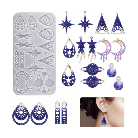 Molde de Silicón para Joyería Astronómica en Resina