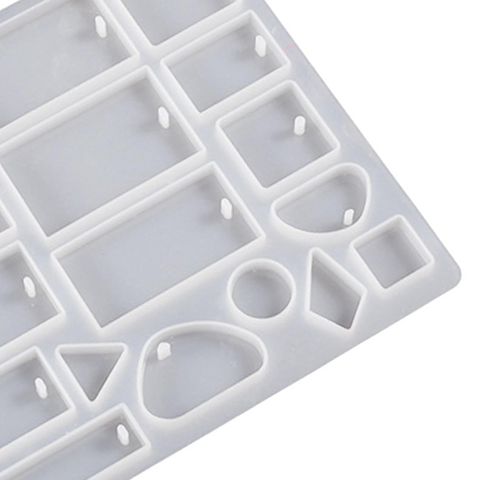 Molde de Silicón Colgantes y Joyería Geométrica para Resina