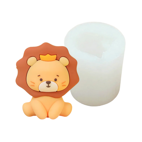 Molde Leoncito Rey 3D Animado