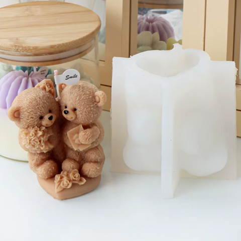 Molde Osos el Dúo de Peluche