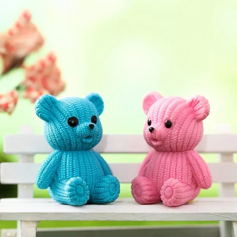 Molde Peluche Mini Oso de Tela 3D
